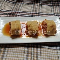 ＃蒸菜＃豆腐皮肉卷的做法[圖]