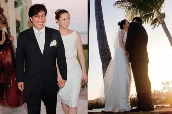 李英愛公布的兩人婚禮照片