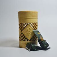 巨匠厂家定制中式环保创意镂空竹茶叶筒 竹包装 竹罐 竹茶叶桶