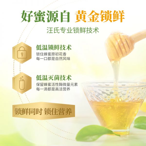 【9xhd.com蜂蜜14】蜂蜜蒸雞蛋有什么效果:汪氏蜂蜜產(chǎn)自秦嶺產(chǎn)區(qū)洋槐蜜天然純蜂蜜便攜擠壓瓶305g*23265
