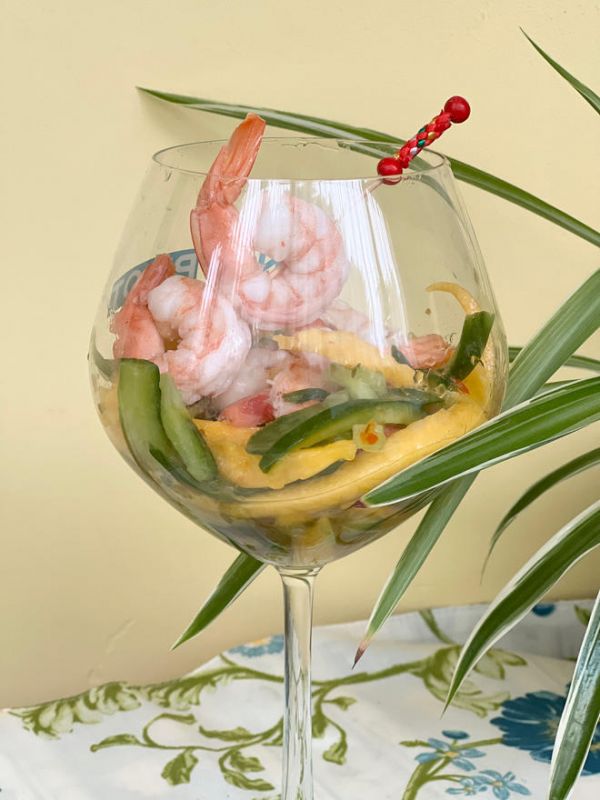 東南亞風(fēng)味酸甜蝦的做法