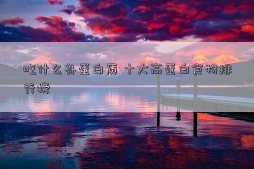 吃什么補(bǔ)蛋白質(zhì) 十大高蛋白食物排行榜