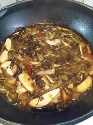 香辣冬筍酸菜鯛魚的做法 步驟2