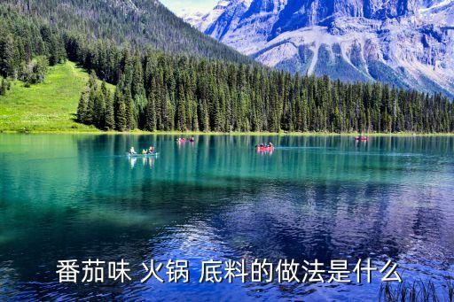  番茄味 火鍋 底料的做法是什么