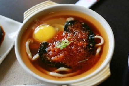 低脂低卡的月见乌冬