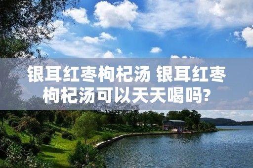 銀耳紅棗枸杞湯 銀耳紅棗枸杞湯可以天天喝嗎?