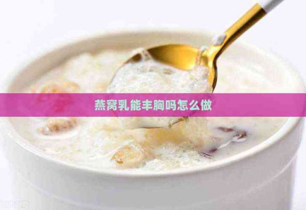 燕窝乳能丰胸吗怎么做