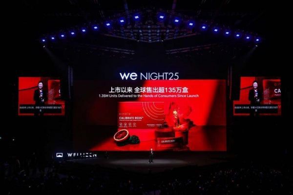 event presentation highlighting product sales achievements
