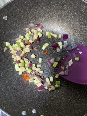 健身低脂黑米牛肉炒飯的做法 步驟5