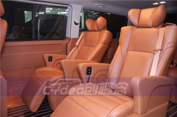 大众T5改装豪华内饰，定制航空座椅/电动双人座椅