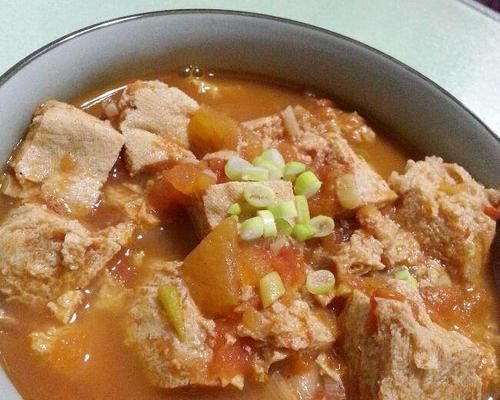 美食天堂——以西紅柿燉豆腐（健康美味）