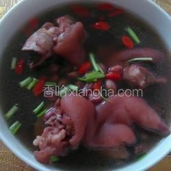 花生黃豆燉豬蹄的做法[圖]