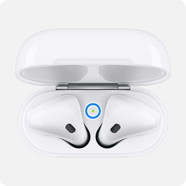 status light under the lid of Lightning Charging Case for AirPods 1 and AirPods 2
