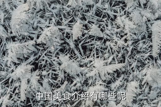 中国美食介绍有哪些呢