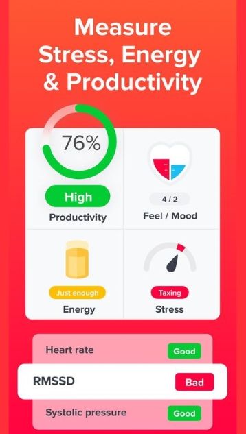 Welltory心率健康测试