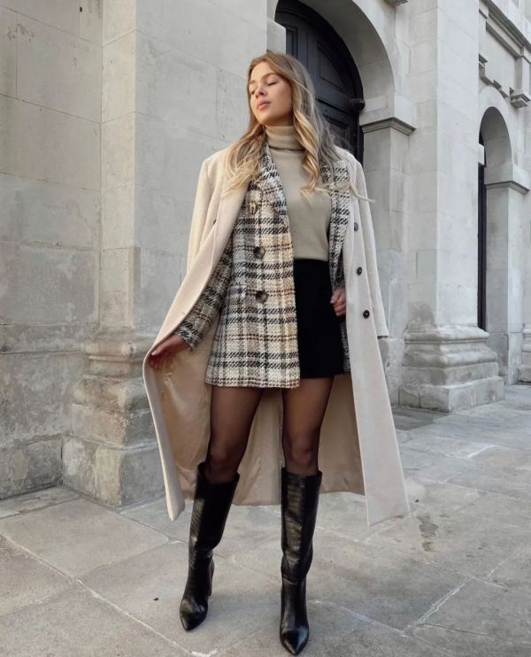 秋冬穿搭,裙装日常穿搭