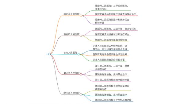 2025年云南德宏治疗尿血的医院有哪些