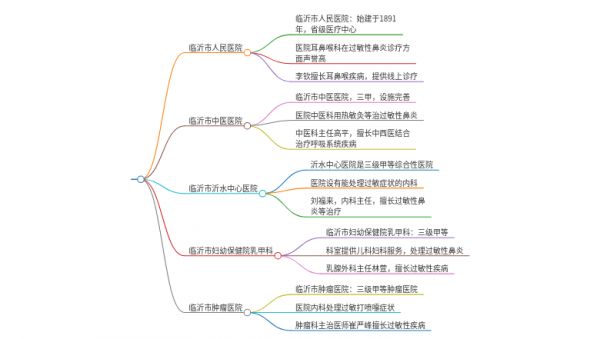 2025年山东临沂治疗打喷嚏的医院有哪些