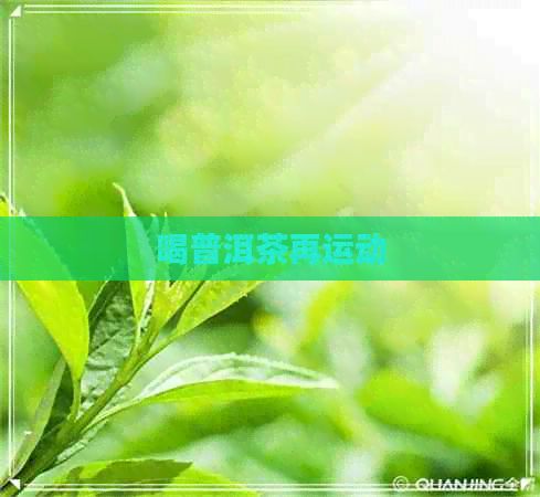 喝普洱茶再运动