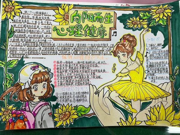 心理健康手抄报8k纸 心理健康手抄报8k纸图片