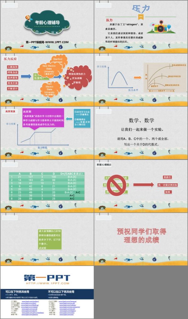《考前心理辅导》PPT班会课件