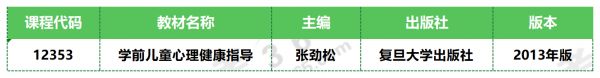 学前儿童心理健康与辅导_教材