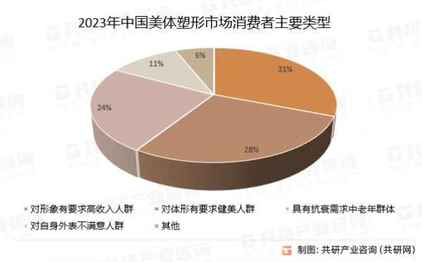 2023年中国美体塑形市场消费者主要类型