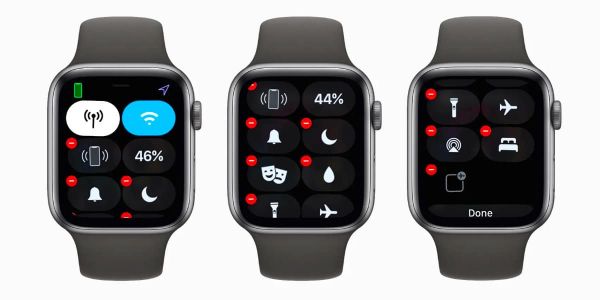 centro de control applewatch