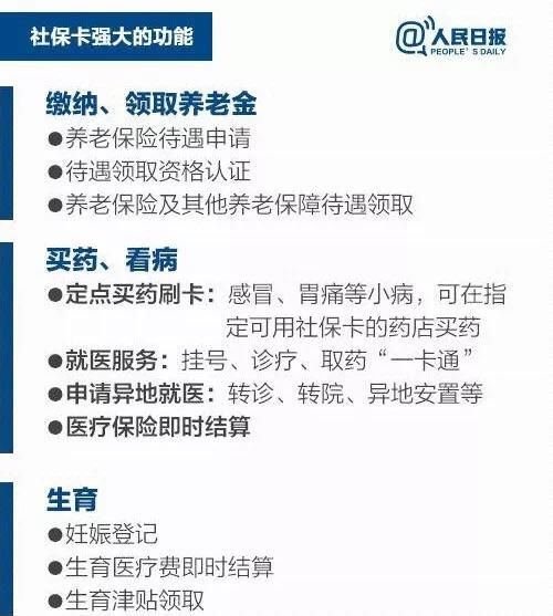 社保卡10大必知功能，果断收藏！| 今日干货