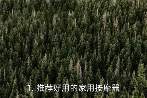 1. 推荐好用的家用按摩器