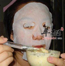 香蕉鸡蛋面膜