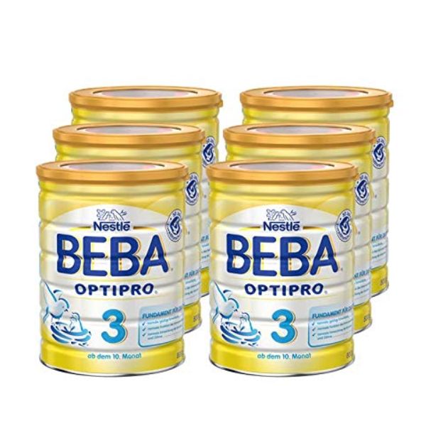 镇店之宝，Nestlé 雀巢 BEBA贝巴 Optipro®系列 3段婴幼儿奶粉800g×6罐装 Prime会员免费直邮含税到手676元
