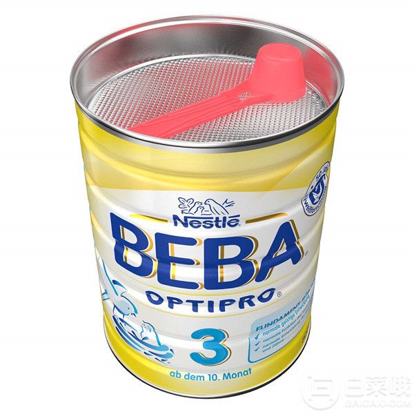 镇店之宝，Nestlé 雀巢 BEBA贝巴 Optipro®系列 3段婴幼儿奶粉800g×6罐装 Prime会员免费直邮含税到手676元