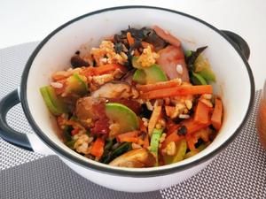 韩式拌饭（健康糙米饭）的做法 步骤3