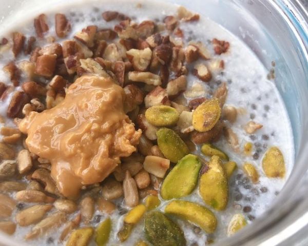 快手生酮早餐keto breakfast | 奇亚籽布丁chia seeds pudding的做法