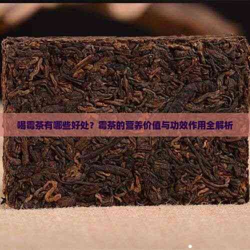 喝霉茶有哪些好处？霉茶的营养价值与功效作用全解析