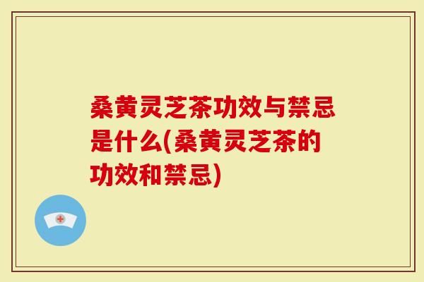 桑黄灵芝茶功效与禁忌是什么(桑黄灵芝茶的功效和禁忌)