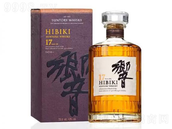 日本响和风醇韵17年调配威士忌700ml