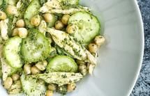 青酱鸡肉鹰嘴豆沙拉Chicken, Chickpea, and Pesto Salad
