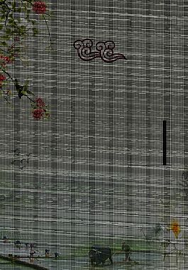 中式水墨复古农耕文化背景