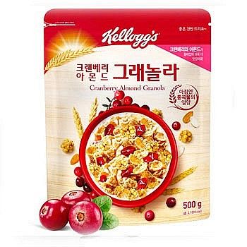 双11预告：Kellogg's 家乐氏 谷兰诺拉蔓越莓扁桃仁麦片 500g *2件