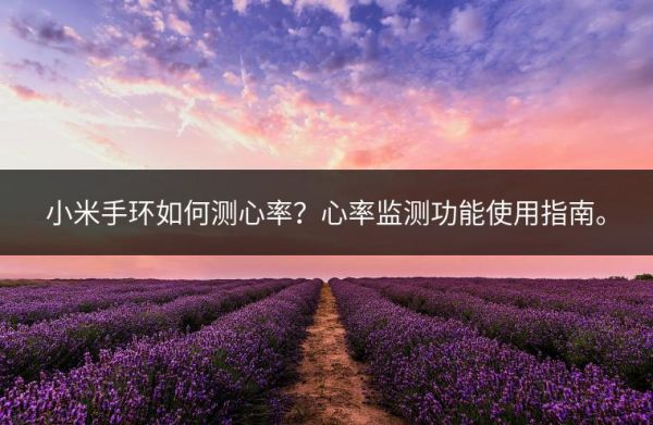 小米手環(huán)如何測心率？心率監(jiān)測功能使用指南。