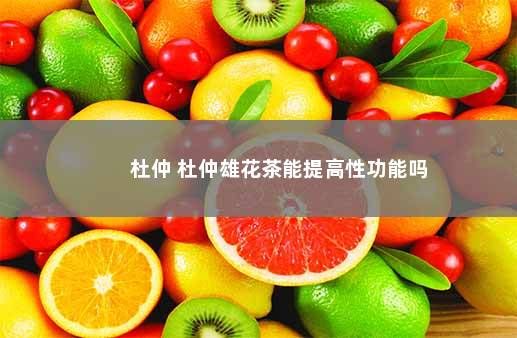 杜仲 杜仲雄花茶能提高性功能吗