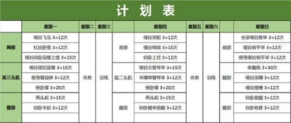 健身运动减肥计划表EXCEL模板