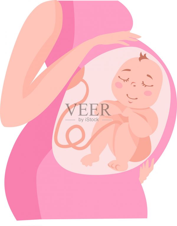 一个健康快乐的孕妇设计元素图片