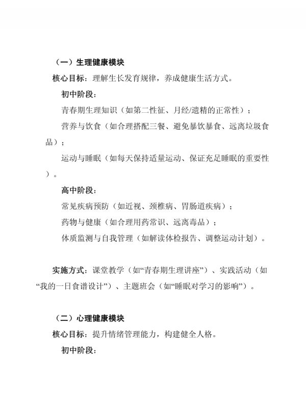 青少年健康成長教育計(jì)劃范文_第3頁