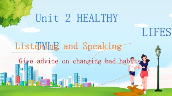 Unit2+Healthy+Lifestyle+Using+Language+Listening+Speaking高中英语人教版（2019）选择性必修第三册_第1页