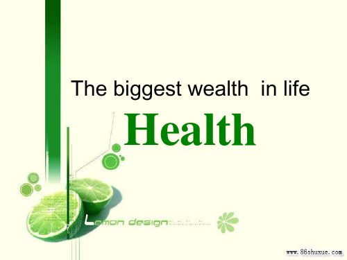 Health_健康_英語PPT