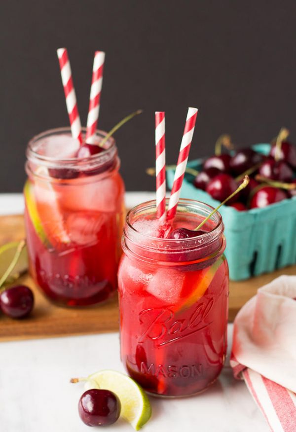 樱桃青柠冰果汁的做法