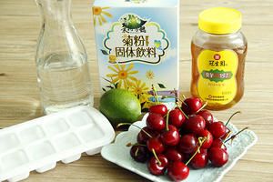 樱桃青柠冰果汁的做法 步骤1